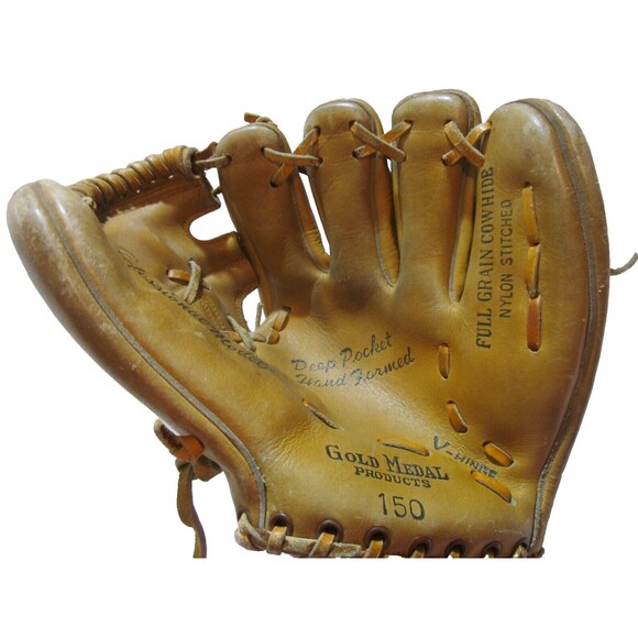 Vintage Gold Medal Products 150 10" RHT Leather Youth Baseball Glove Pro Model - Picture 1 of 4